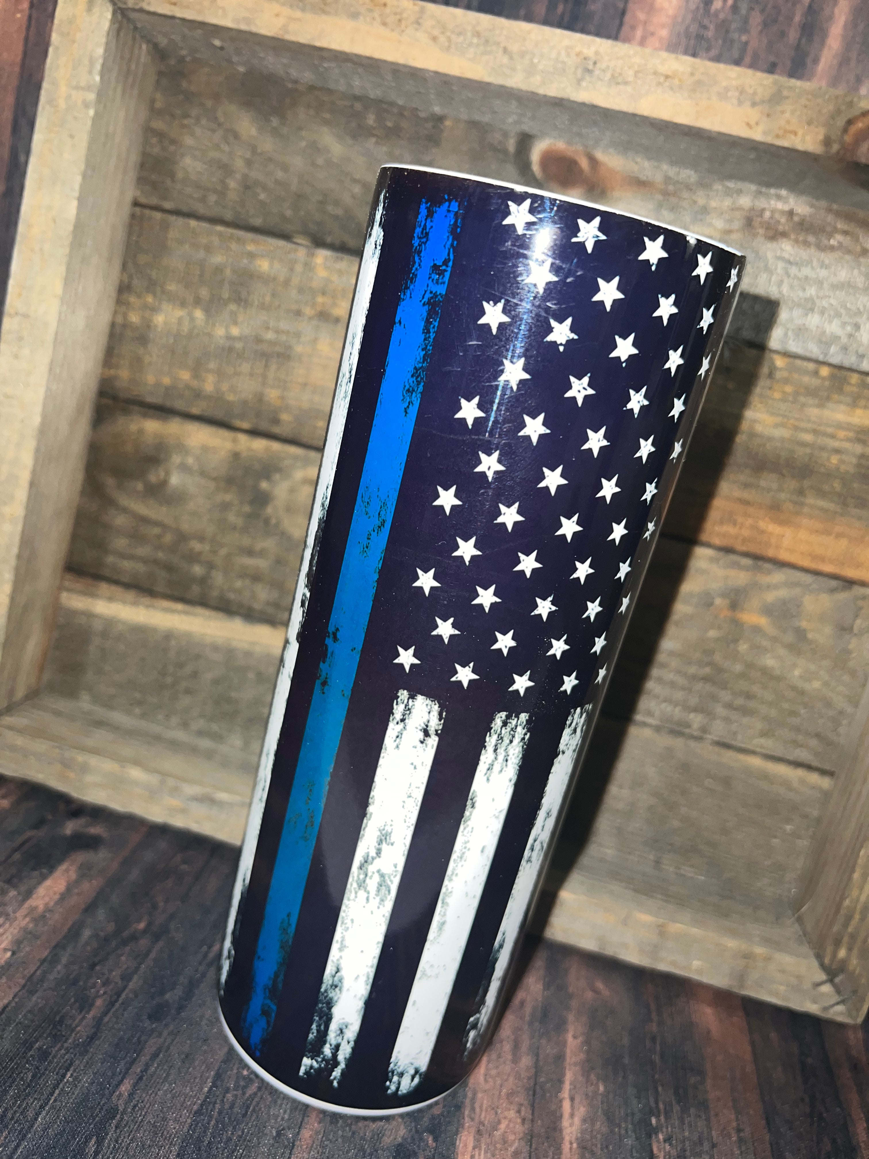 Blue Line Tumbler