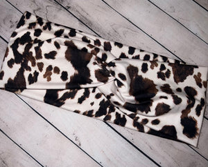 Cow Print Headband