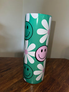 Distressed Smiley Tumbler