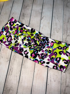 Neon Leopard Headband