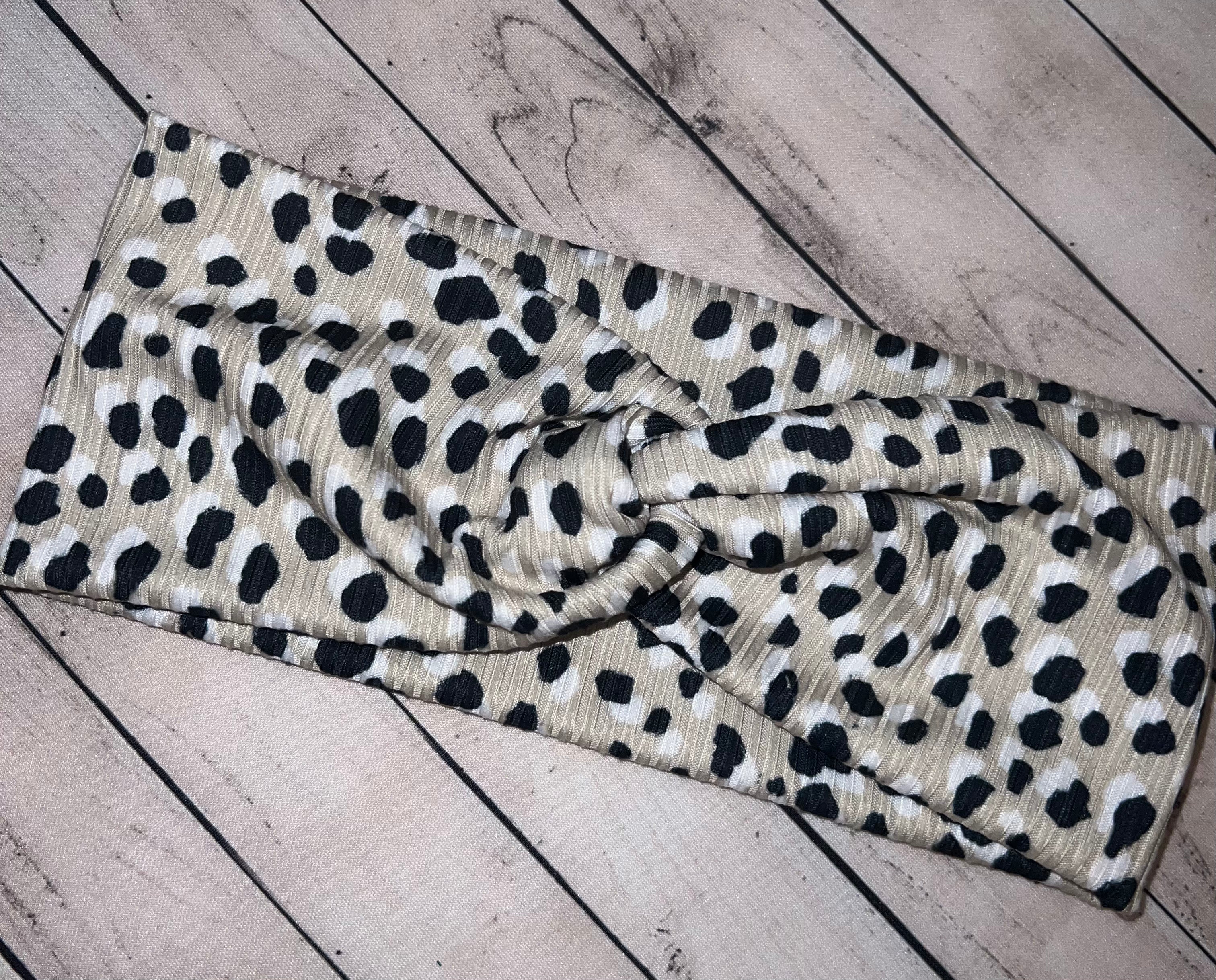 Ribbed Leopard Headband